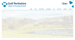 Desktop Screenshot of golfperthshire.com